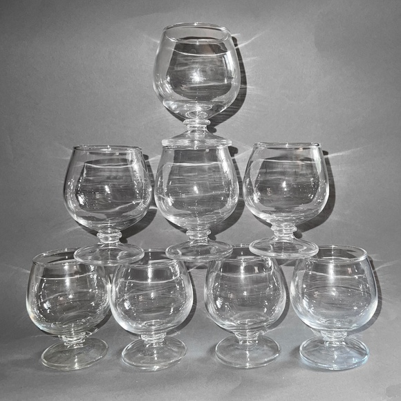 8 Vintage Mini Cognac Glasses - Picture 1 of 6